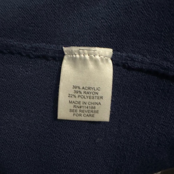 Eleven Eleven Navy Blue Cardigan Size L - Picture 4 of 4